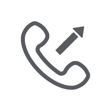 Giden arama simgesi anahat yakışıklı ve ok ile