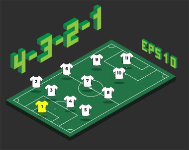 Football Formation Free Vector Eps Cdr Ai Svg Vector Illustration Graphic Art