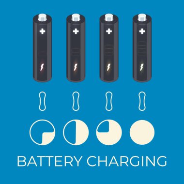 Infographic için pil öğesinin durumu