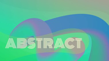 3D soyut sıvı şekiller. Açılış sayfası şablonu.