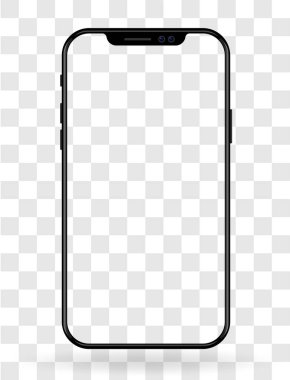 Yeni vektör hareket eden smartphone mockup şablonu