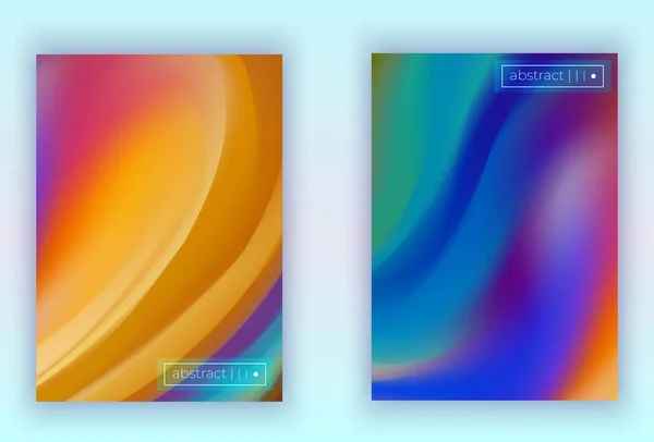 Copertina colorata astratta mockup a4 — Vettoriale Stock