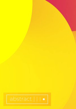 Parlak sarı kırmızı soyut sıvı şekli arka plan