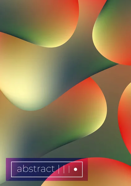 Ensemble de couvertures de fond vectoriel de formes de maille fluide — Image vectorielle