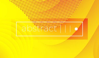 Sarı dalgalı geometrik vektör arka plan