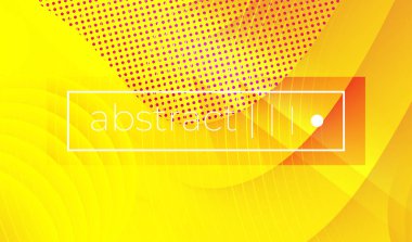 Sarı dalgalı geometrik vektör arka plan