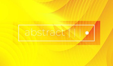 Sarı dalgalı geometrik vektör arka plan