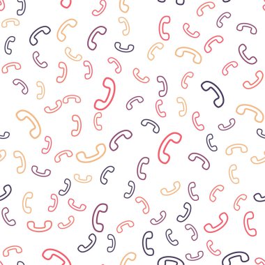 Dikişsiz desen vektör retro telefon yakışıklı .