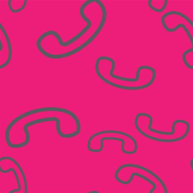 Dikişsiz desen vektör retro telefon yakışıklı .