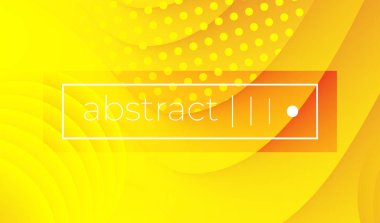 Sarı dalgalı geometrik vektör arka plan