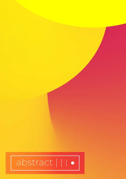Brillante amarillo rojo abstracto fluido forma fondo — Vector de stock