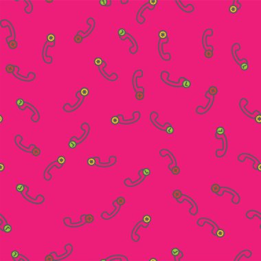 vektör retro telefon yakışıklı seamless modeli.