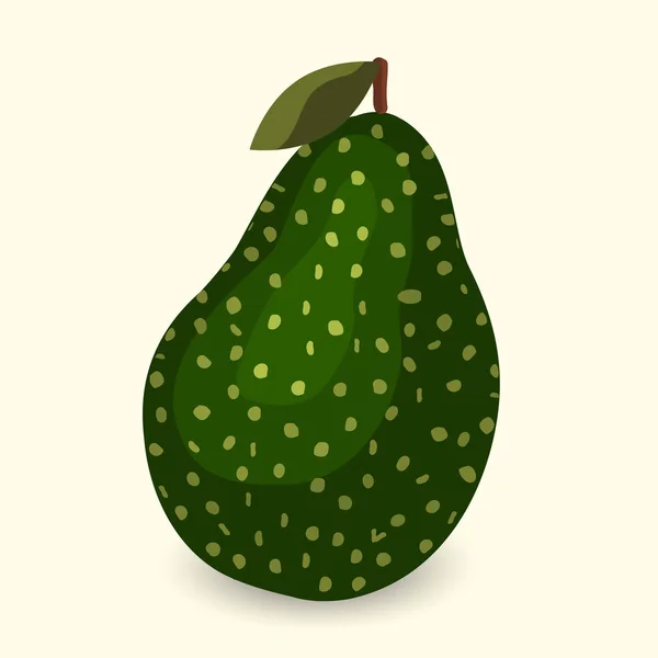 Vector aguacate fresco.Estilo de dibujos animados — Archivo Imágenes Vectoriales