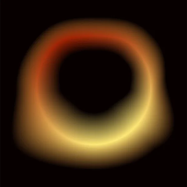 Kara delik vektör siyah uzayda izole — Stok Vektör