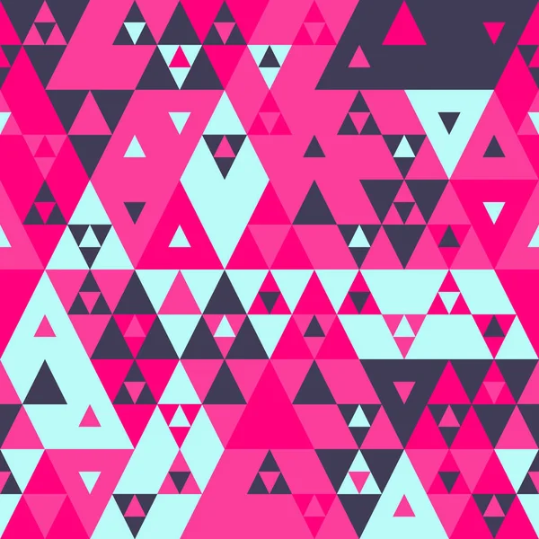 Triangles géométriques de couleur vecteur de motif sans couture — Image vectorielle