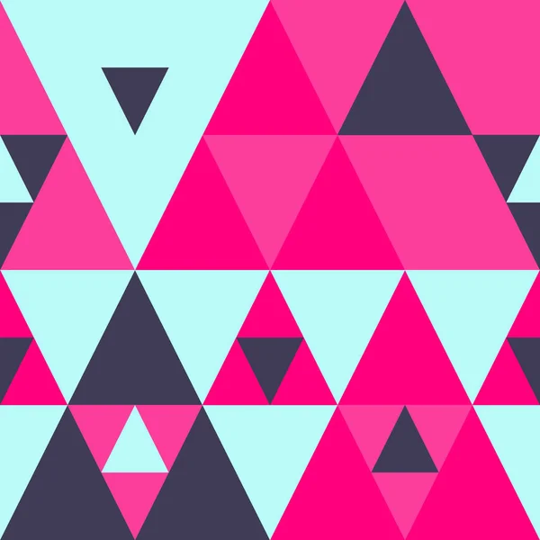 Triangles géométriques de couleur vecteur de motif sans couture — Image vectorielle