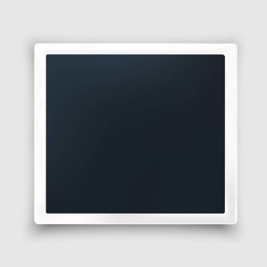Vektör fotoğraf çerçevesi mockup modern kare tasarım  