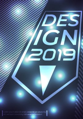 fütüristik bükülmüş noktalar vektör arka plan mockup