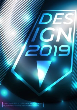 fütüristik bükülmüş noktalar vektör arka plan mockup