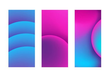 Neon sıvı vektör arkaplanı ayarlandı