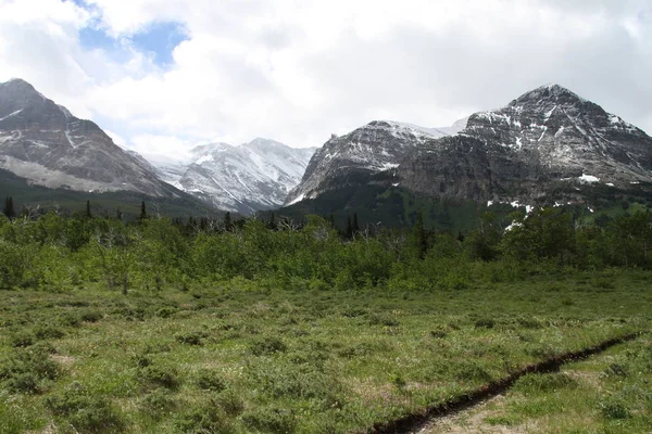 Dentro Del Parque Nacional Glaciar Montana —  Fotos de Stock