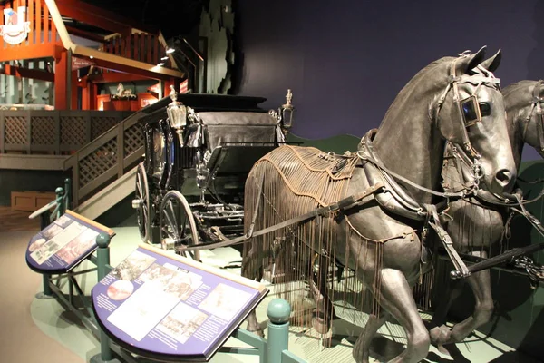 Wózki Muzeum Przewozu Alberta Kanada — Zdjęcie stockowe