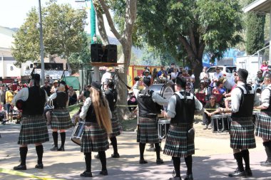 9/1/2018: Pleasanton California: İskoç gayda bando Highland Oyunları'nda