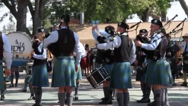 2019 Pleasanton California Scottish Festval Juegos — Vídeos de Stock