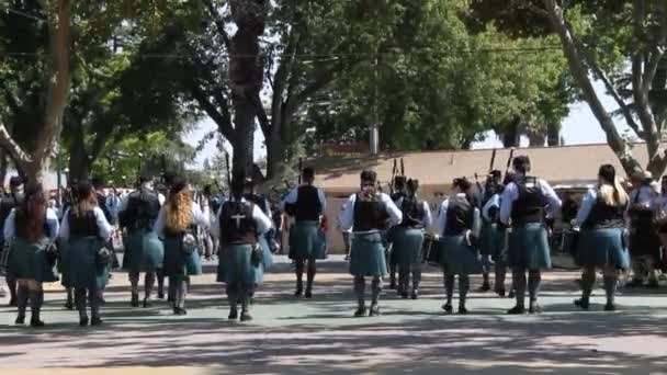 2019 Pleasanton California Scottish Festval Games — Stock Video