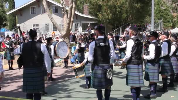 2019 Pleasanton Californië Schotse Festval Games — Stockvideo