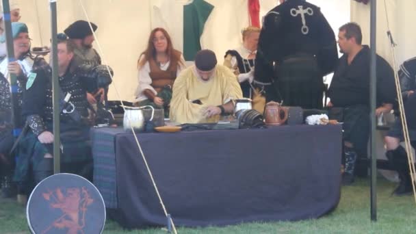 2019 Pleasanton California Scottish Festval Juegos — Vídeo de stock