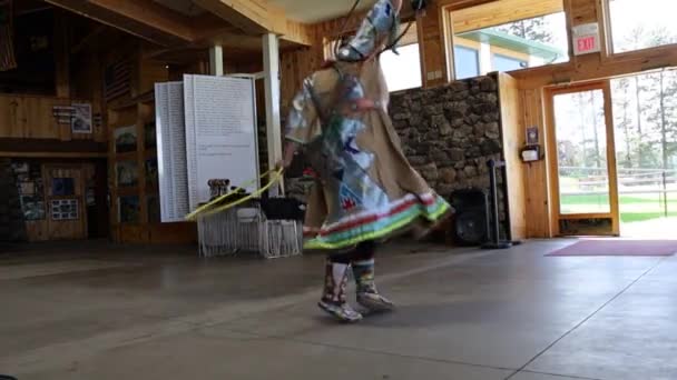 Crazy Horse Dakota Sul 2019 Dançarinos Nativos Americanos — Vídeo de Stock
