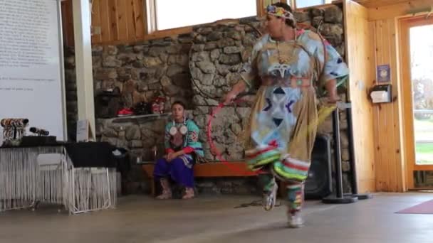 Crazy Horse Güney Dakota 2019 Amerikan Yerlisi Dansçılar — Stok video