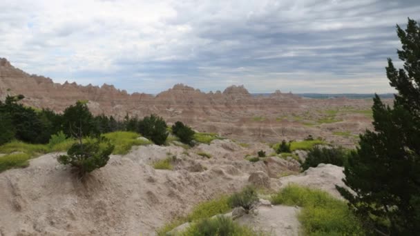 Badlands National Park Jižní Dakota — Stock video