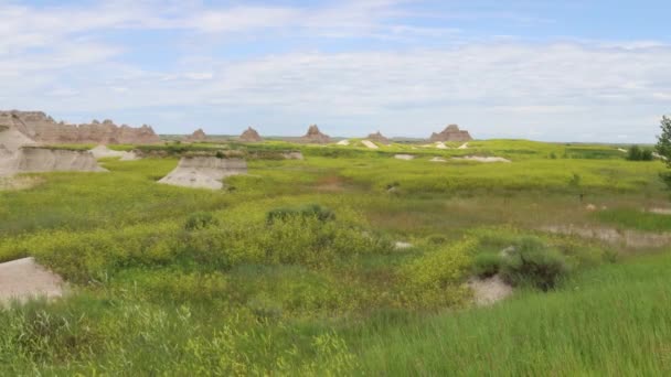 Nationaal Park Badlands Zuid Dakota — Stockvideo