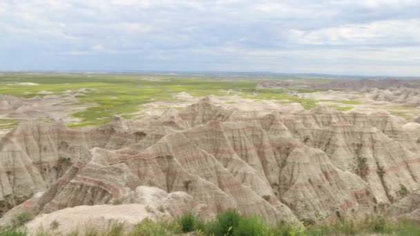 Parque Nacional Badlands Dakota Del Sur — Vídeos de Stock