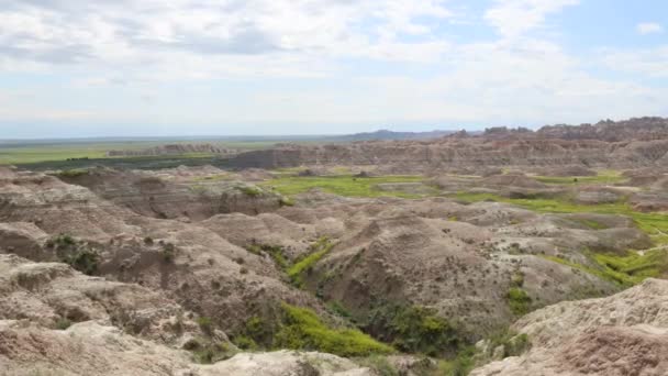 Parque Nacional Badlands Dakota Del Sur — Vídeos de Stock