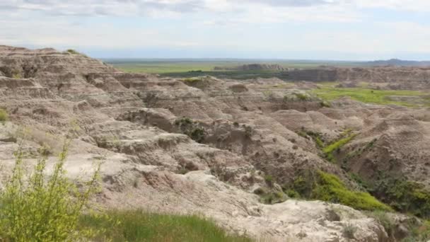 Nationaal Park Badlands Zuid Dakota — Stockvideo