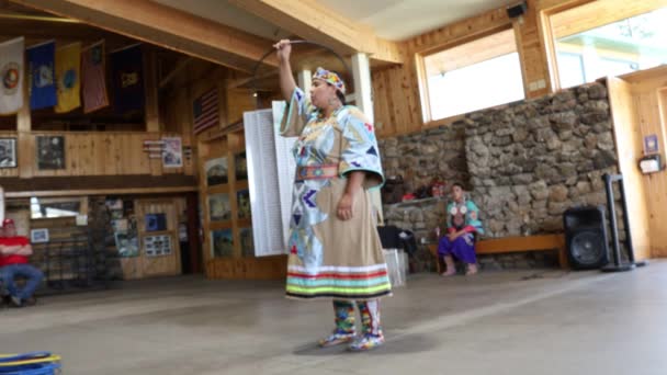 2019 Crazy Horse Dél Dakota Native American Táncosok — Stock videók