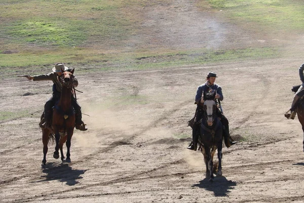 Polgárháború reenactment — Stock Fotó