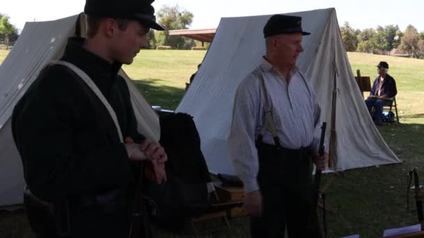 2019 Marysville Civil War Reenactment — стокове відео