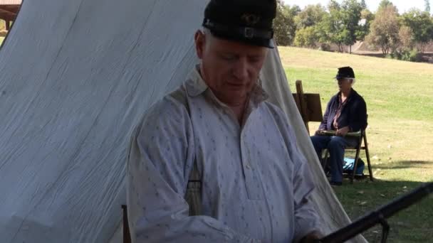 2019 Marysville Bürgerkriegsreenactment — Stockvideo