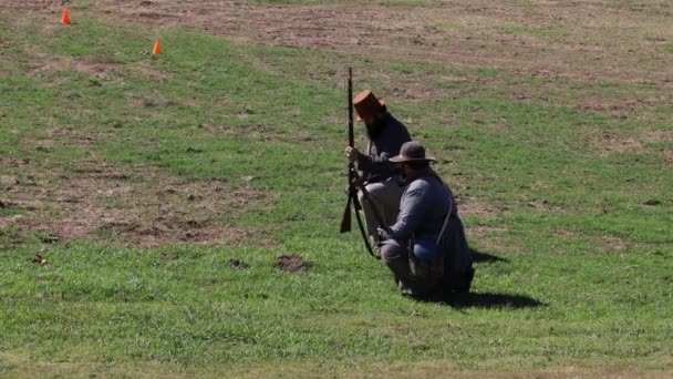 2019 Marysville Representación Guerra Civil — Vídeos de Stock