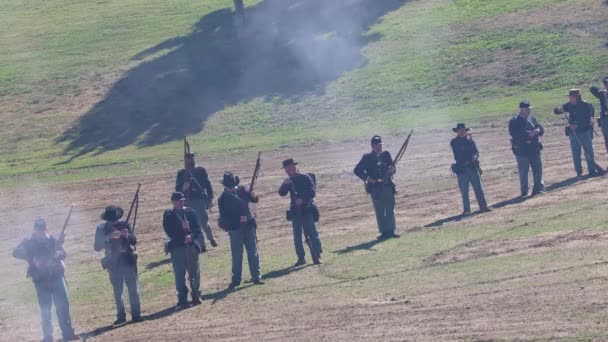 2019 Marysville Representación Guerra Civil — Vídeos de Stock