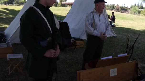 2019 Marysville Civil War Reenactment — стокове відео