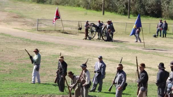 2019 Marysville Representación Guerra Civil — Vídeos de Stock