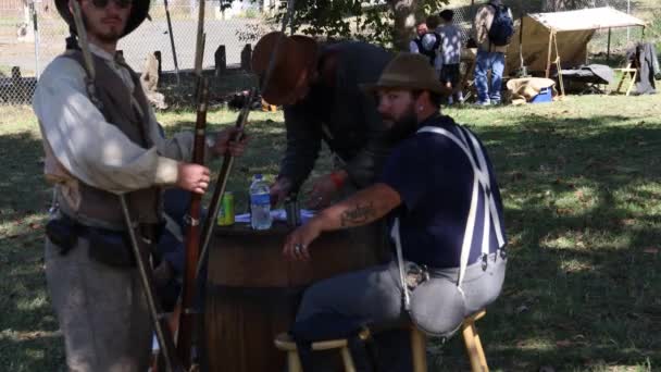 2019 Marysville Civil War Reenactment — стокове відео