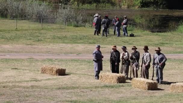 2019 Marysville Bürgerkriegsreenactment — Stockvideo