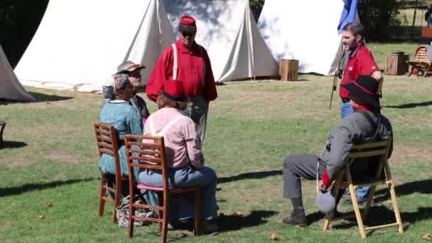 2019 Marysville Civil War Reenactment — стокове відео