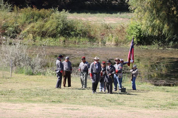 Burgeroorlog re-enactment — Stockfoto